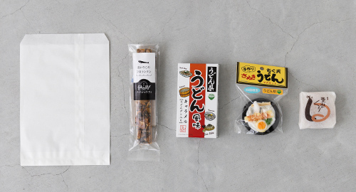 イベント配布用のノベルティギフト（小分けのお菓子セット）