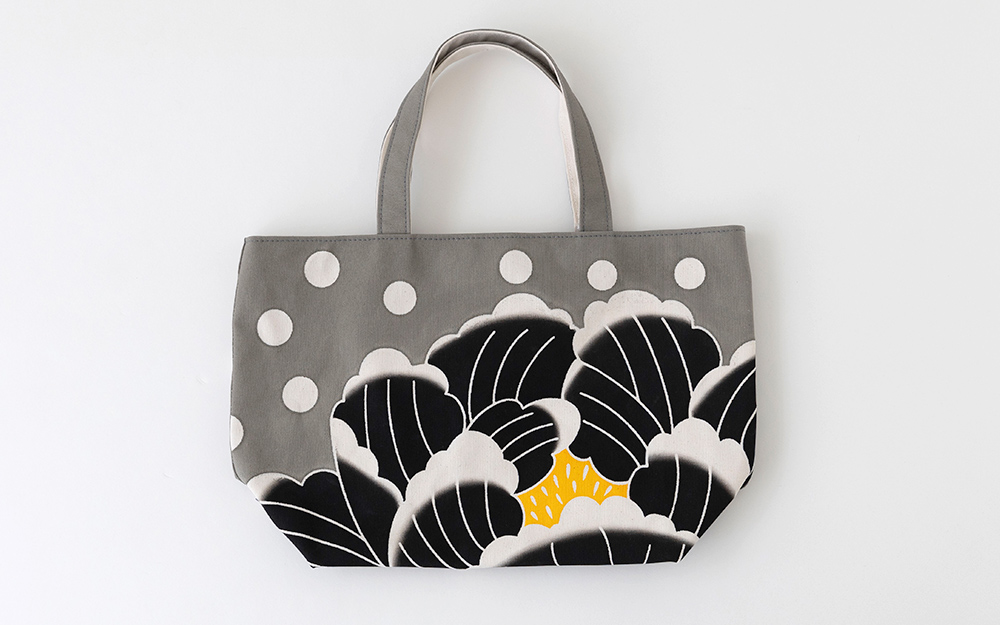 【(有)大川原染色本舗】Tote 牡丹 (大)
