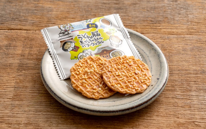 【ツジセイ製菓(株)】うどん脳焦がしキャラメルバターワッフル(小)