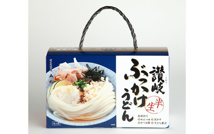 石丸製麺(株)】讃岐ぶっかけうどんセット 4人前(半生・つゆ付)B-3