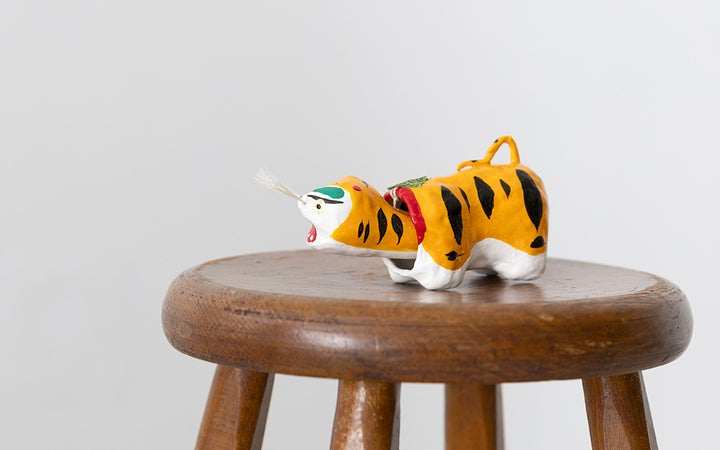 【田井民芸】張り子虎 豆虎