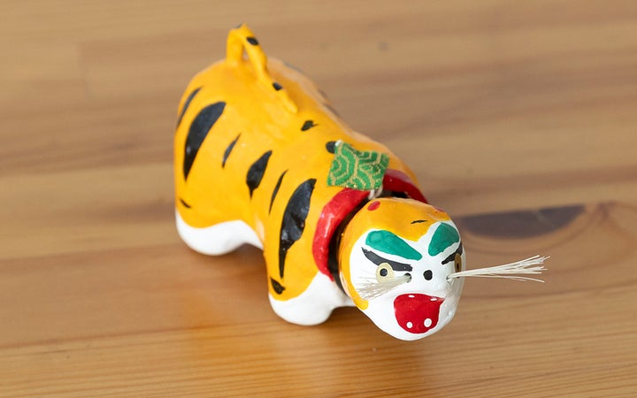 【田井民芸】張り子虎 豆虎