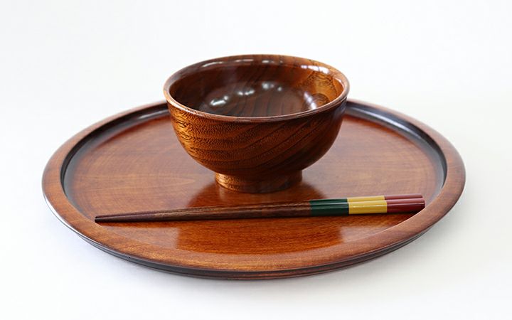 新光工芸(株)】オリーブ文 丸盆 30cm | 通販【栗林庵オンライン