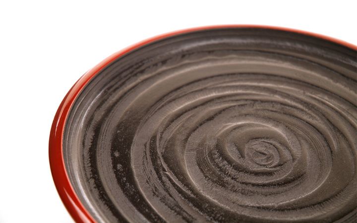 香川漆器【文新堂漆器工業(有)】丸盆象谷塗 24cm | 通販【栗林庵