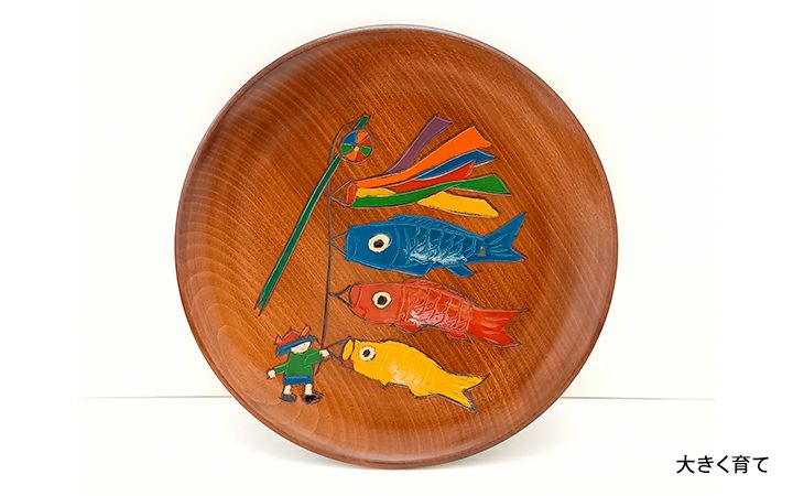 【新品未使用】讃岐彫 香川の漆器『独楽塗（こまぬり）の栞』 鉢1個 椀5個セット 讃岐塗 独楽（こま）銘々皿5客揃 象谷塗 伝統工芸品 | 小林漆陶