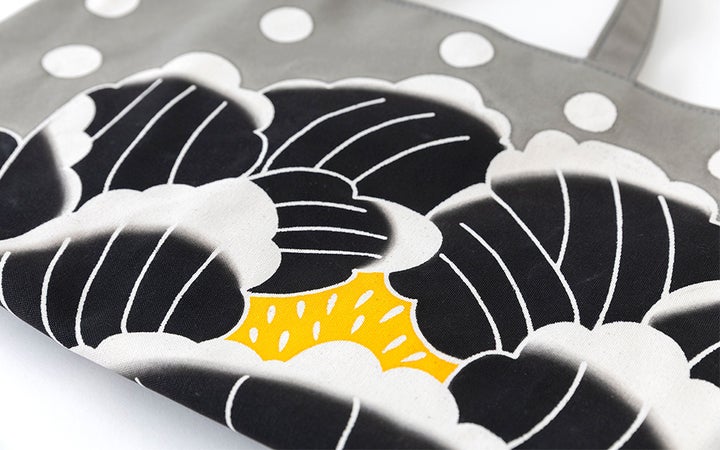 【(有)大川原染色本舗】Tote 牡丹 (大)