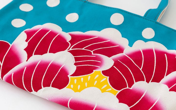 【(有)大川原染色本舗】Tote 牡丹 (大)