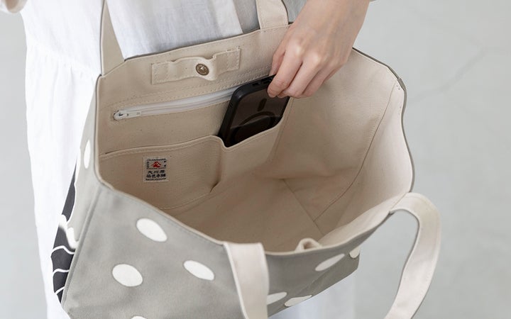 【(有)大川原染色本舗】Tote 牡丹 (大)