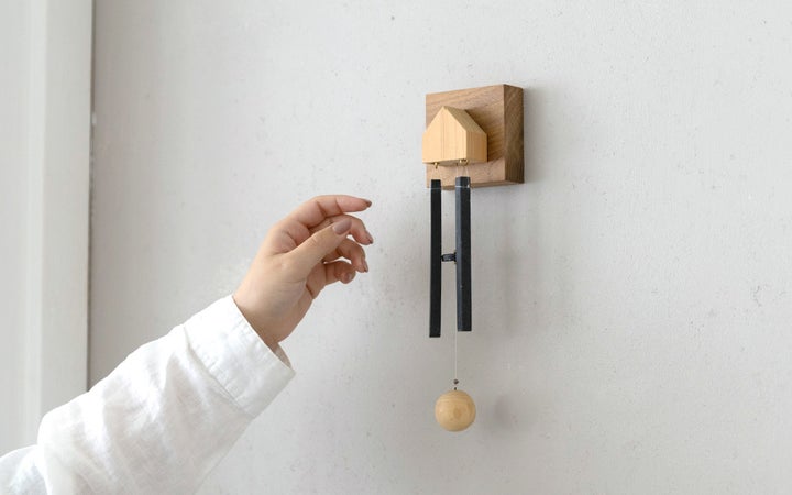 【(有)平井石産】サヌカイト ドアチャイム ホーム