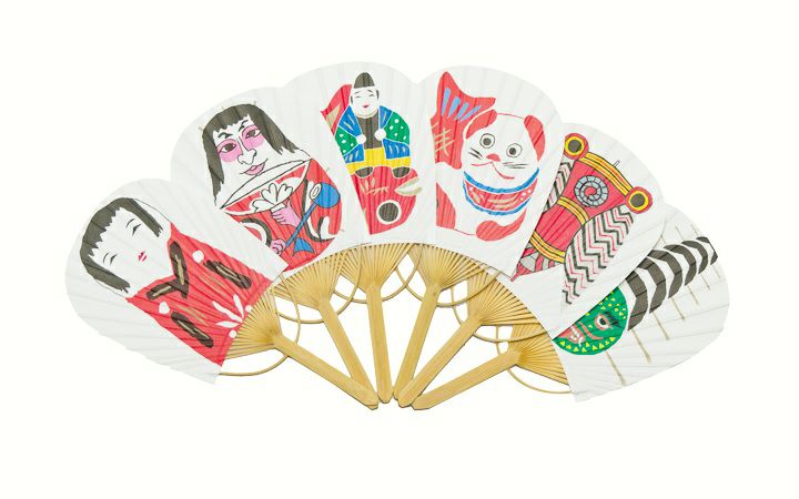 当時品昭和レトロ新品未使用サントリーグラス/うちわ/色鉛筆/ハンカチ/トランプ他 四国団扇(株)】ミニ小判うちわ涼風だより 讃岐の民芸品 | 通販【栗林庵