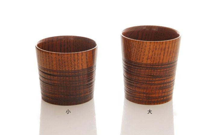 香川漆器【(有)クラフト・アリオカ】栗　カップ　大