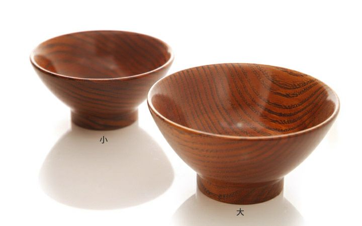 香川漆器【(有)クラフト・アリオカ】栗　飯椀　大