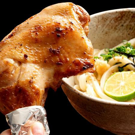 ※冷蔵※【(株) 紀州屋】さぬき純生うどんと骨付鶏のセット