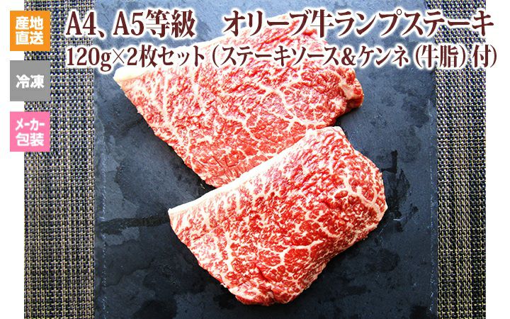 オリーブ牛ランプステーキ
