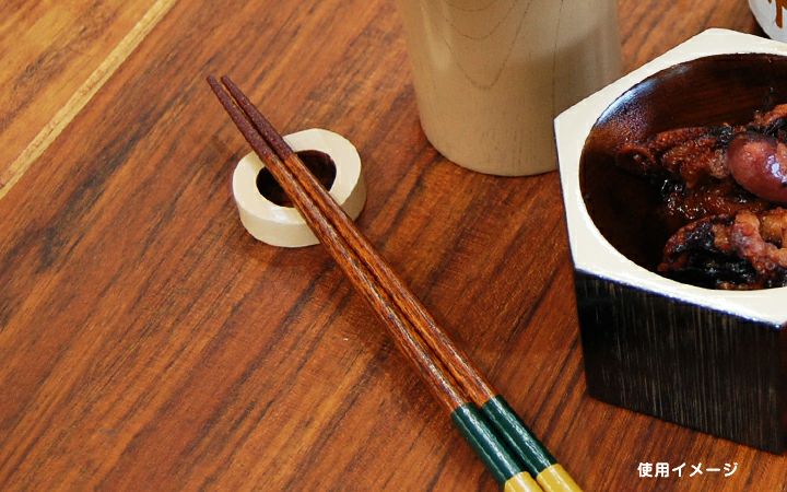 香川漆器【(株)森嘉吉商店】リング箸置 五色入り | 通販【栗林庵