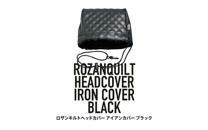 【(株)イチレン】ロザンキルトゴルフヘッドカバー ブラック　アイアン IC