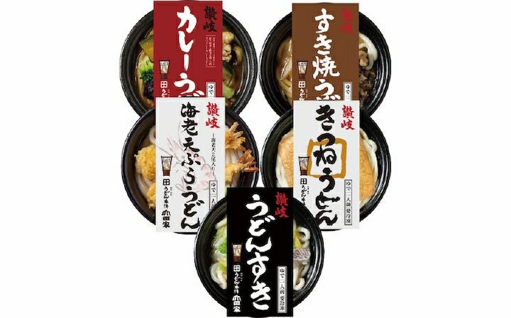 クール便、送料込※【うどん本陣山田家】冷凍讃岐うどん個食鍋5人前 N-5